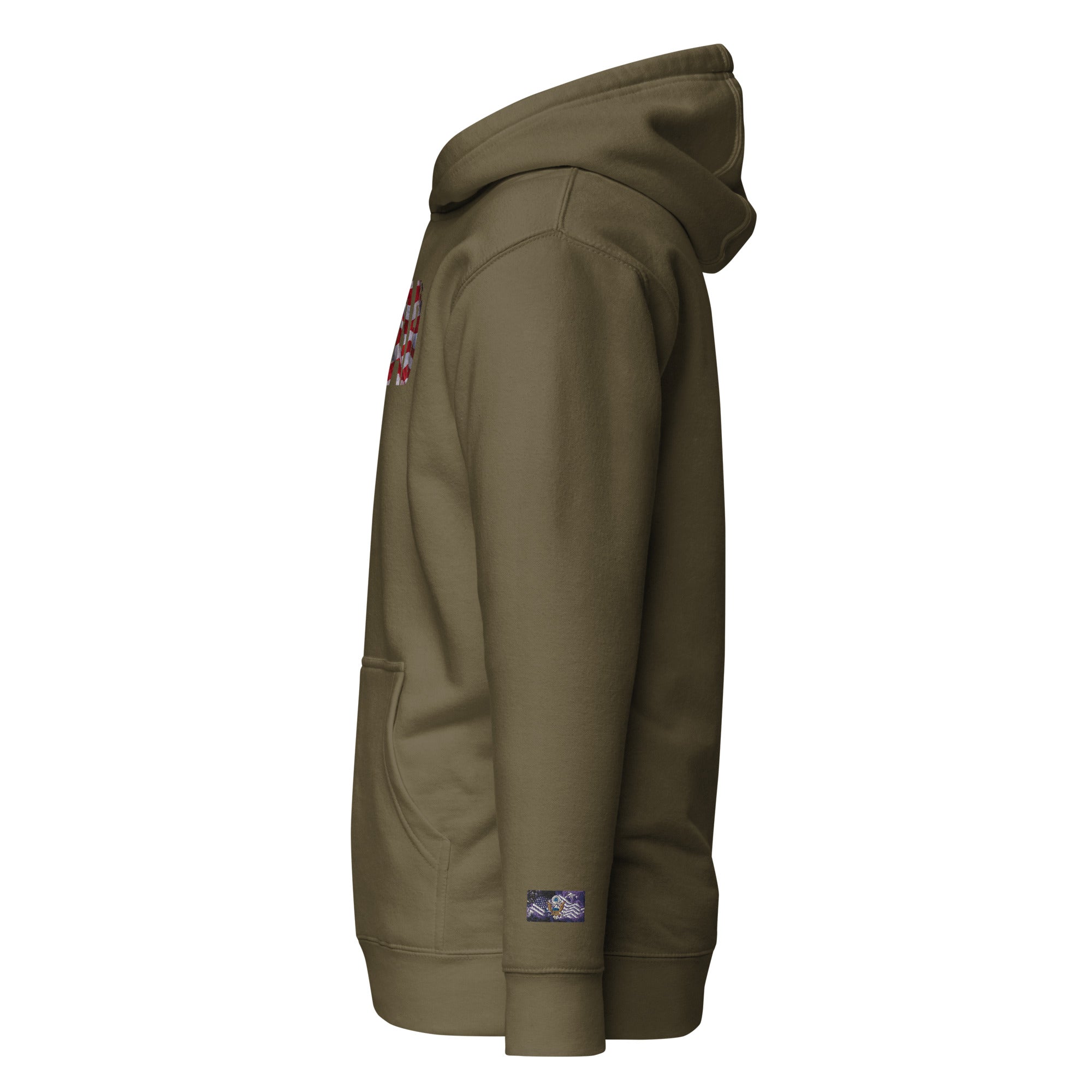 Constitutes - American Dad Political Hoodie. Military Green. Duty. Obligation. Authority.