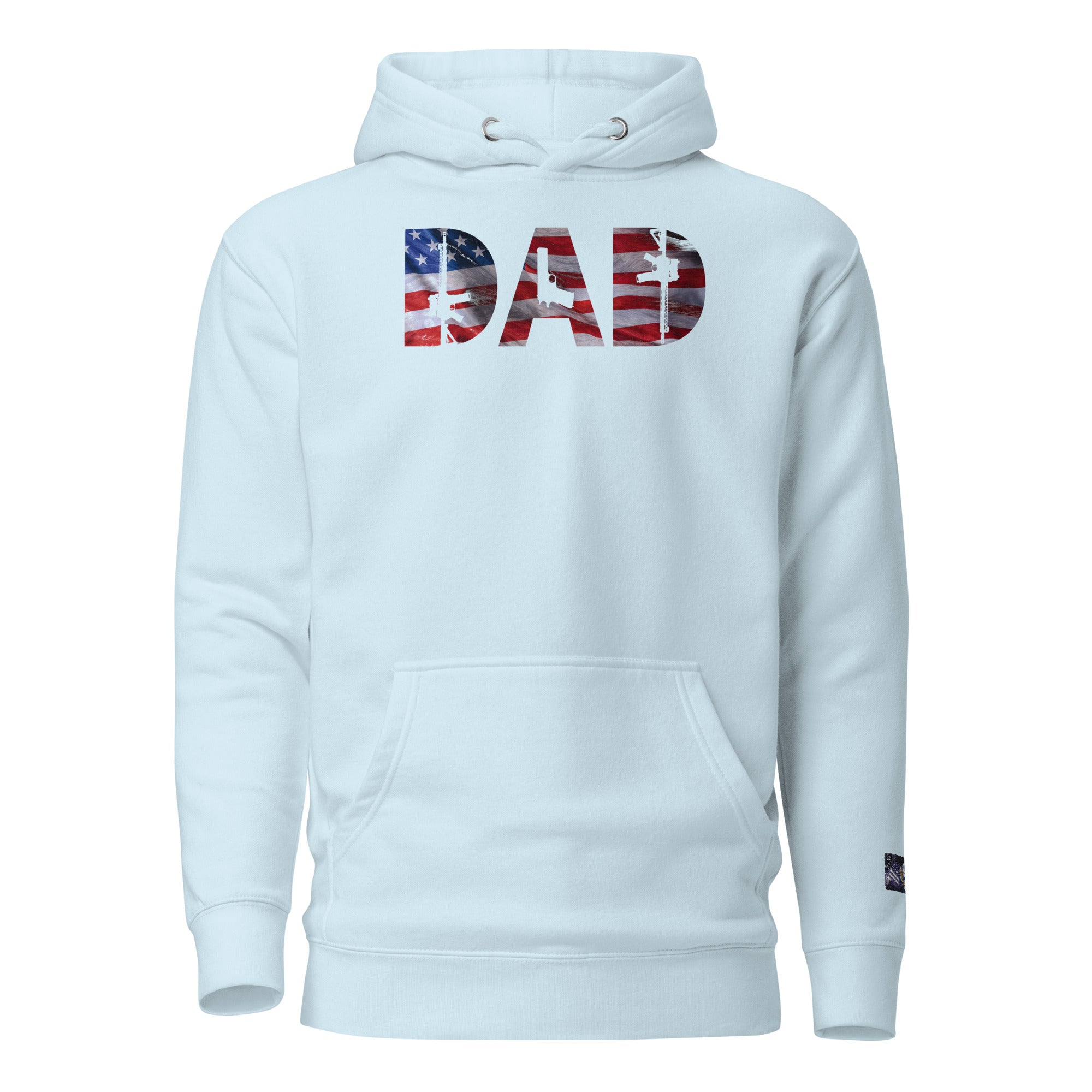Constitutes - American Dad Political Hoodie. Sky Blue. Duty. Obligation. Authority.