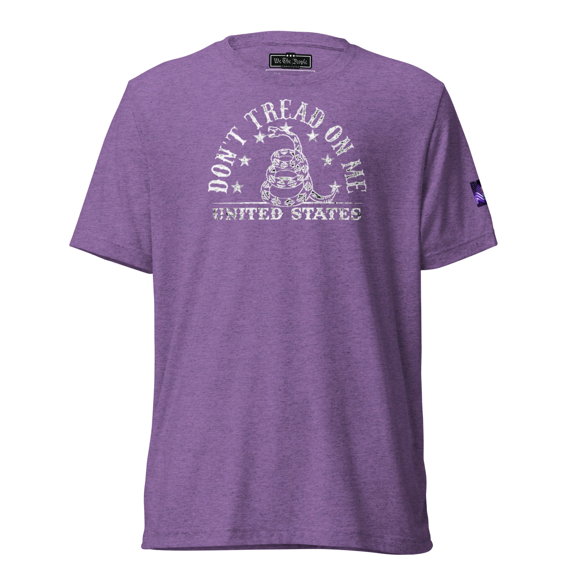 Constitutes - Don’t Tread On Me. Orchid Political Shirt. Give Me Liberty or Give Me Death.