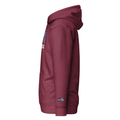 Constitutes - 0% Liberal Political Hoodie. Maroon. Logic & Reasoning. Common Sense. Order Over Chaos.
